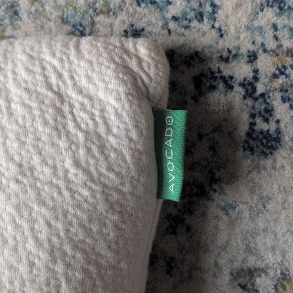 Avocado Green Pillow: Adjustable Organic Bed Pillow - Cream - Picture 3 of 5